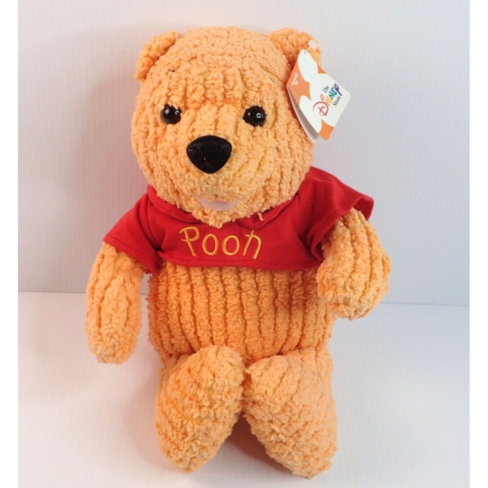 The Disney Store Winnie the Pooh Textured Plush Doll with Tag 16"